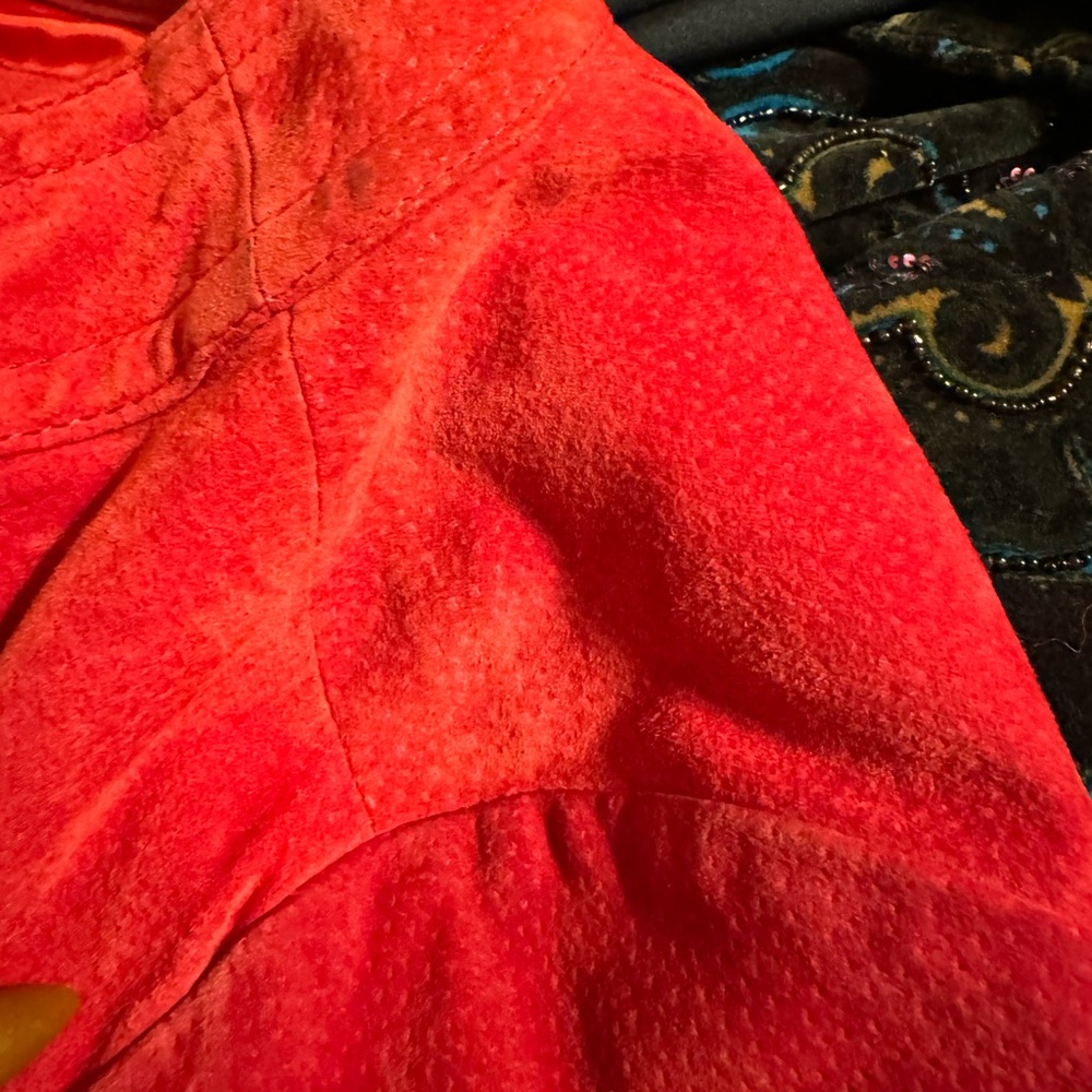 Suede Jacket With Ruffles - image 4